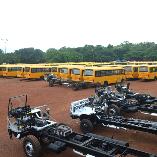 School Bus Body Building and Fabrication Works in Mumbai, India