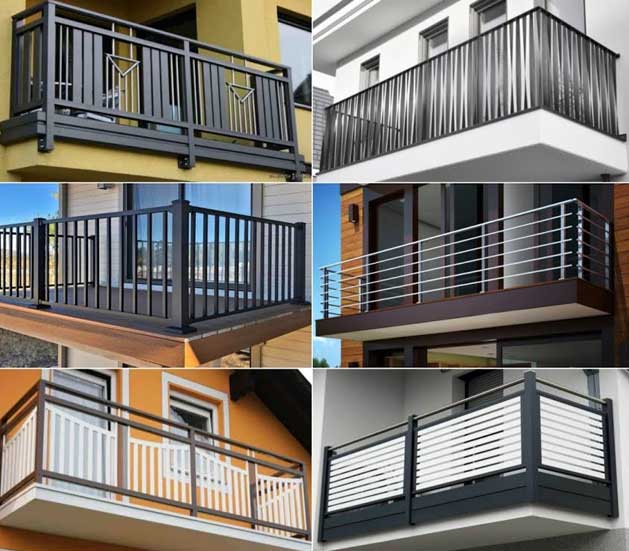 Metal Balcony Grills (MS, SS) - Fabrication Works